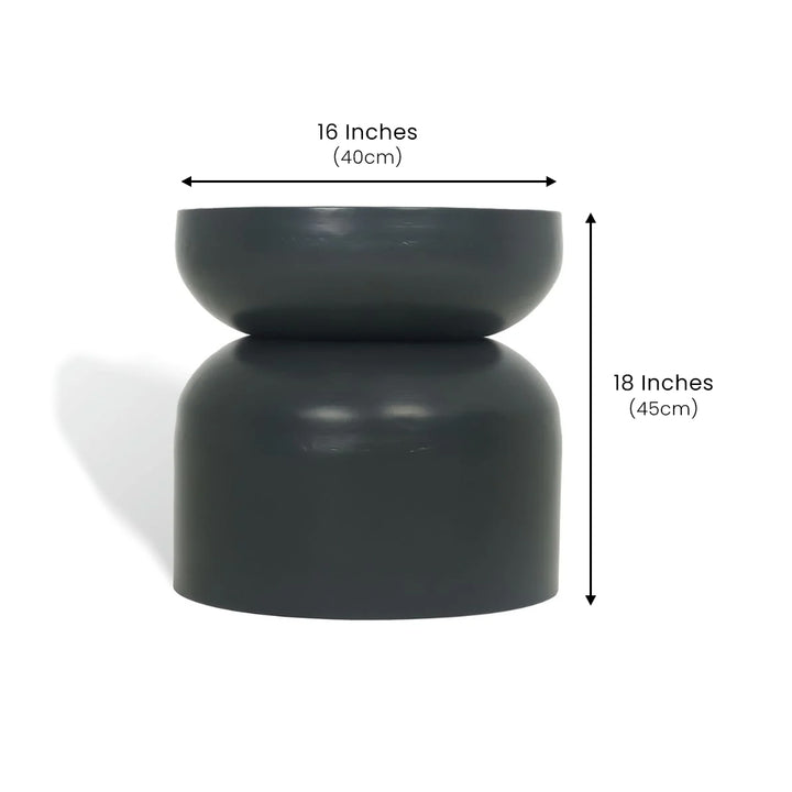 Milan Metal Table Olive Green